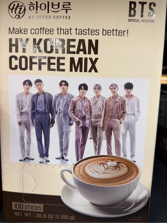 Bts Other - HY Korean Coffee Mix Instant Sticks - Cream (BTS Special Package)